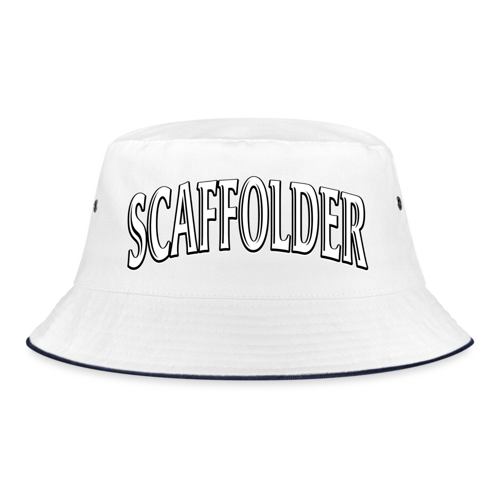 Scaffolder - Bucket Hat - Weiß/Navy