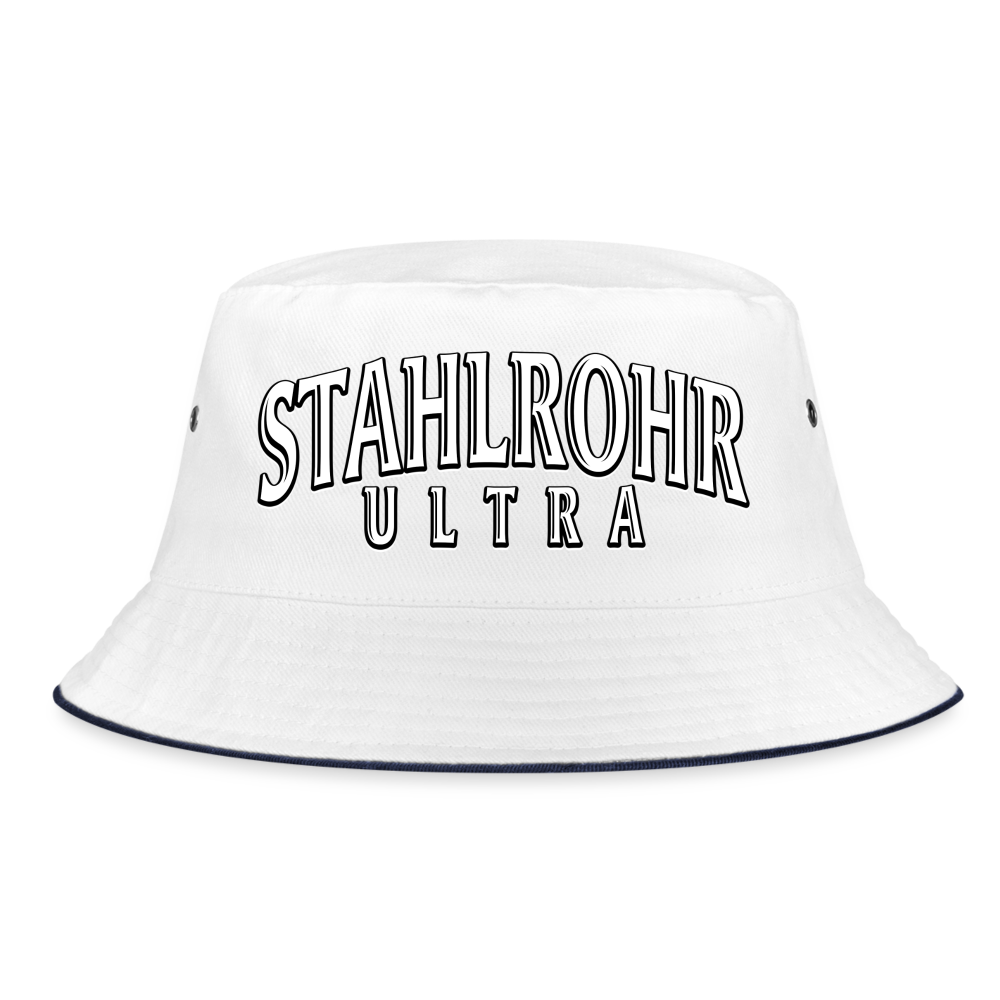 Stahlrohr Ultra - Bucket Hat - Weiß/Navy