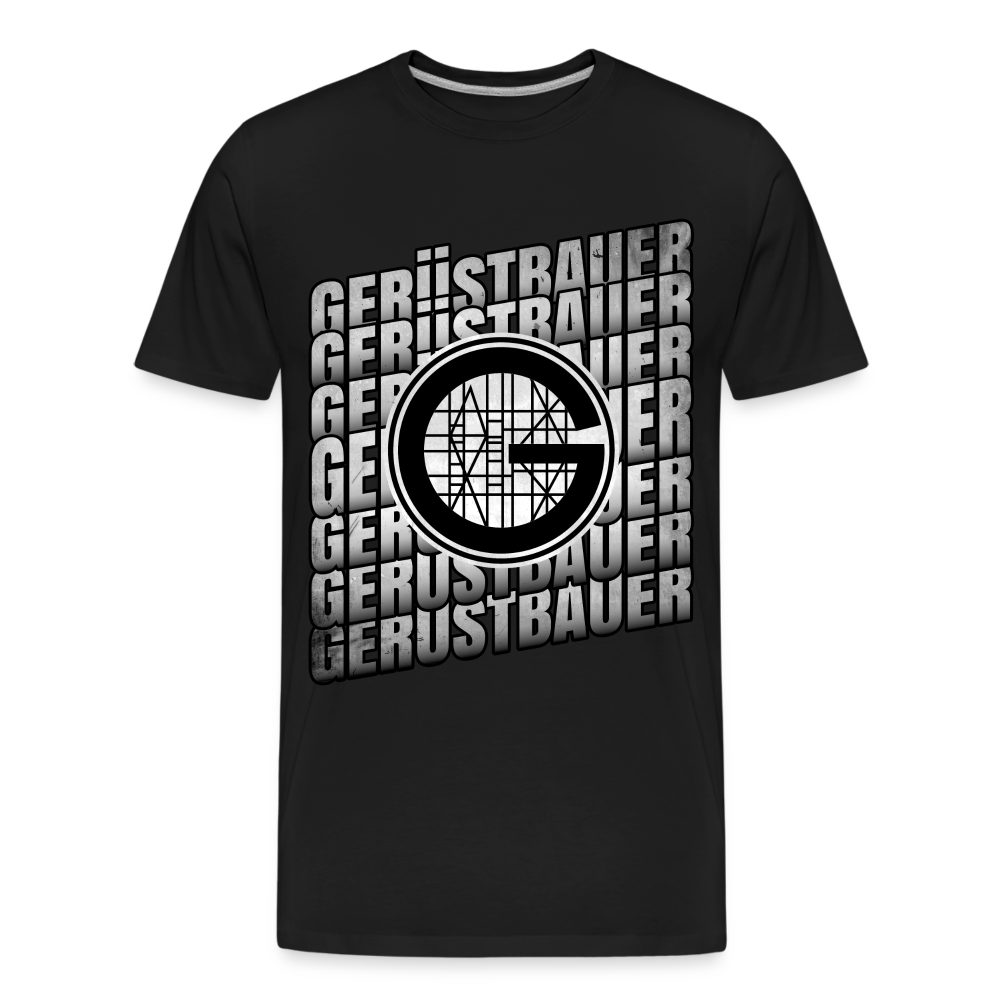 Gerüstbauer Premium T-Shirt - Schwarz