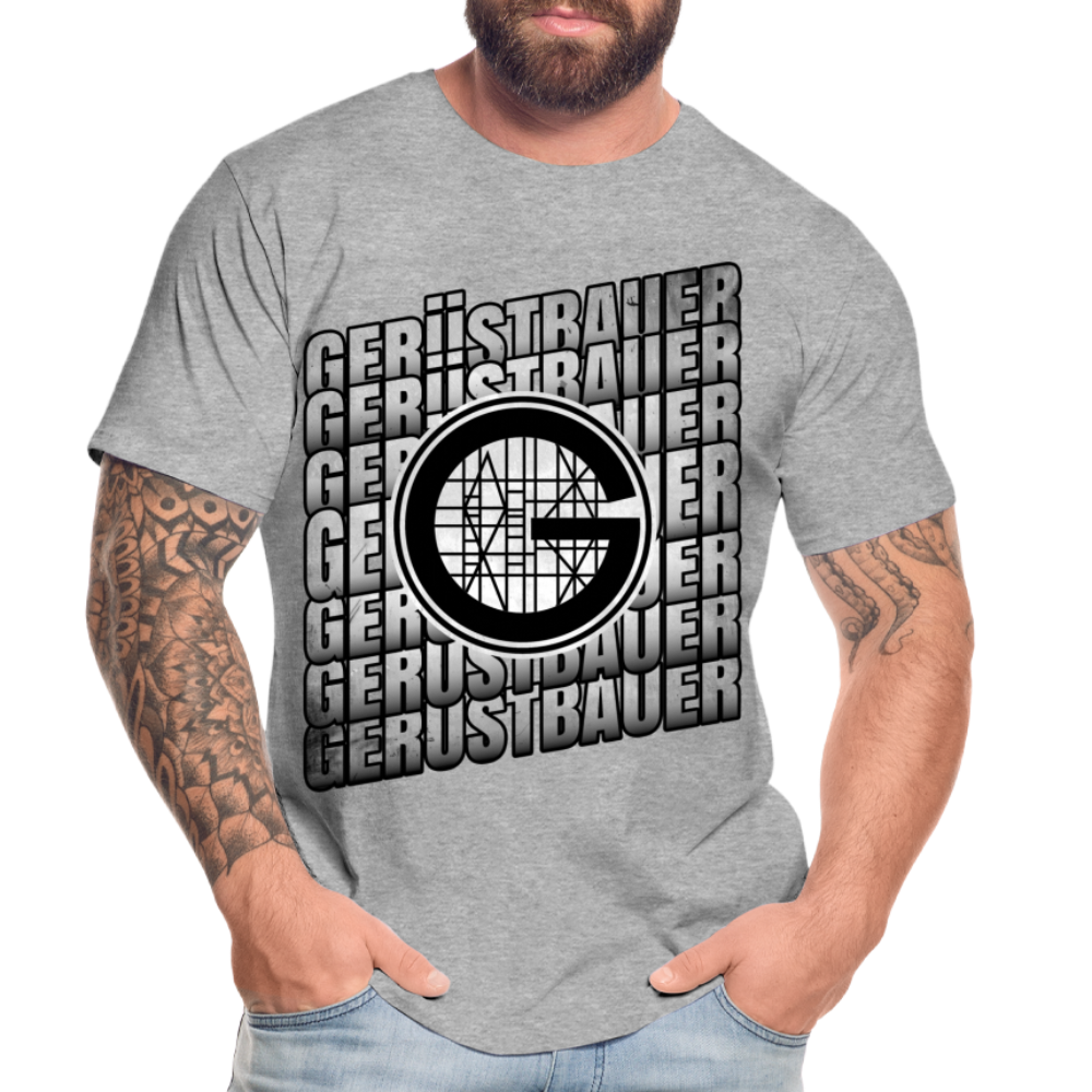 Gerüstbauer Premium T-Shirt - Grau meliert