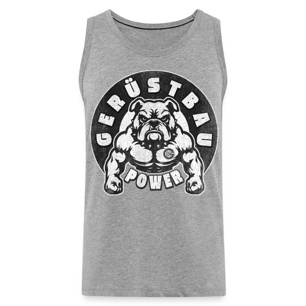 Gerüstbau Power - Tank Top - Grau meliert