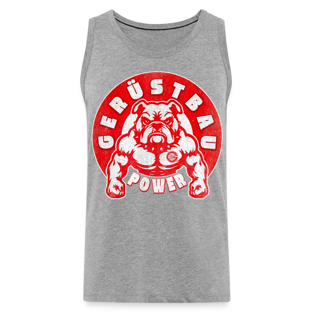 Gerüst Power Red - Workwear Tank Top - Grau meliert