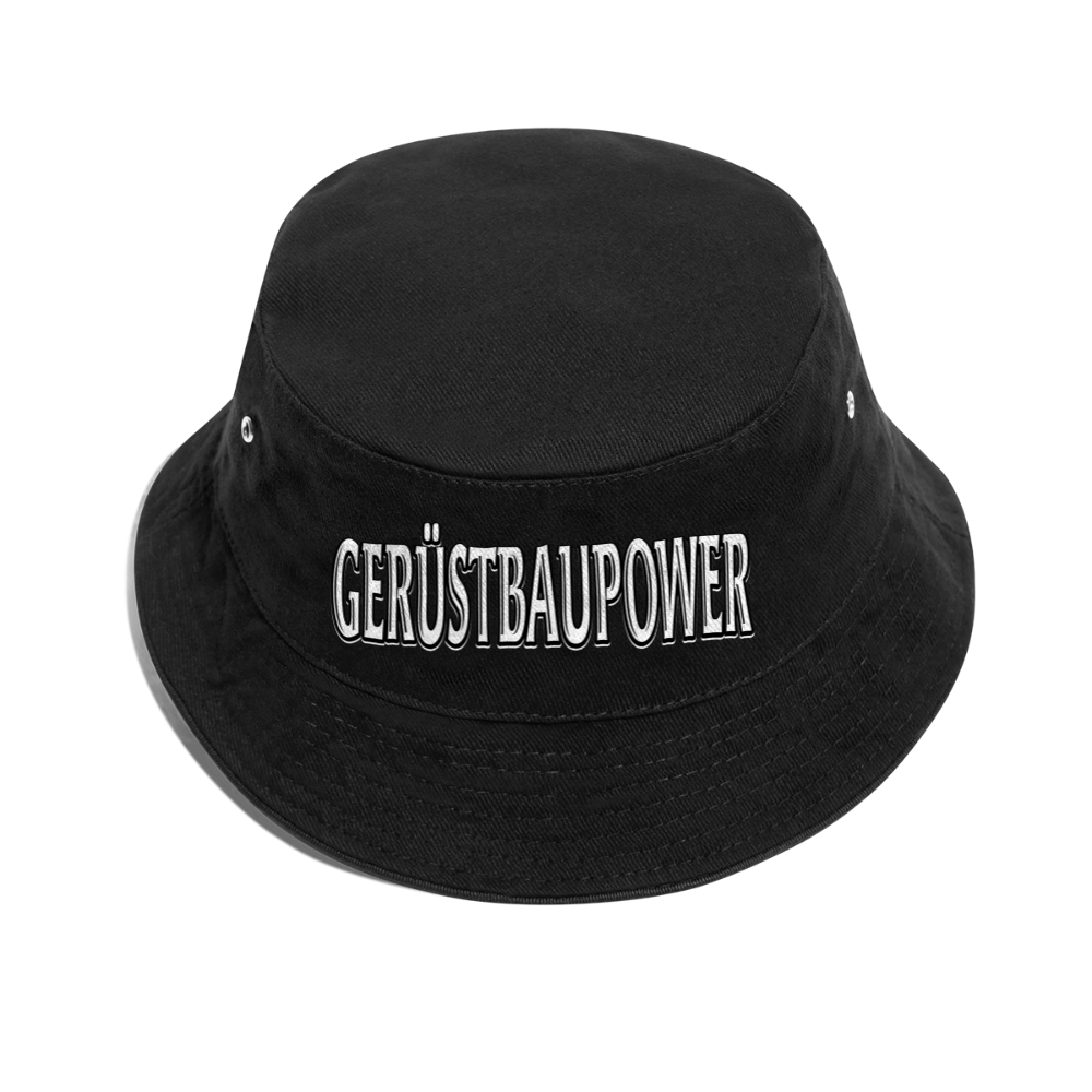 Gerüstbau Power - Bucket Hat - Schwarz