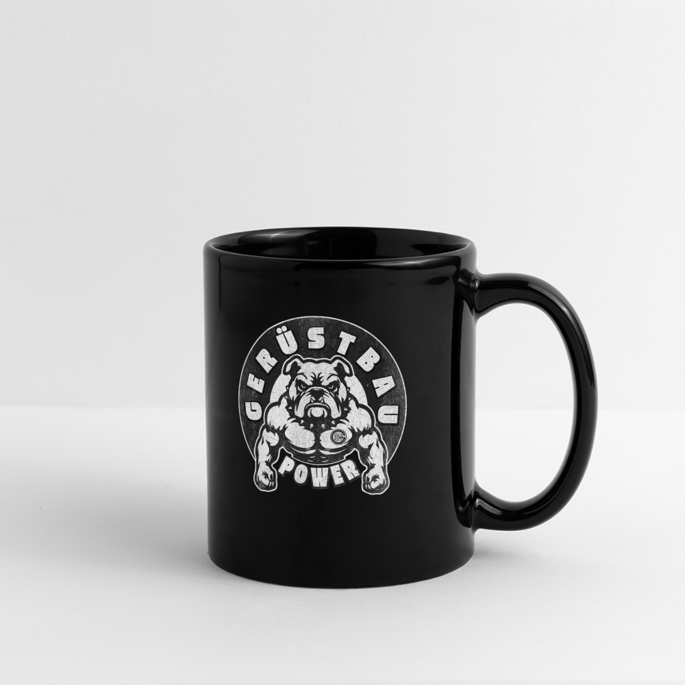 Gerüstbau Power - Tasse - Schwarz