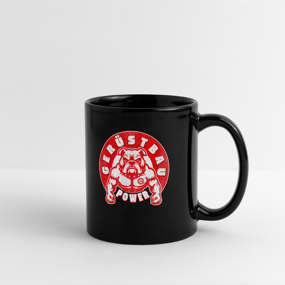 Gerüstbau Power Red - Tasse - Schwarz