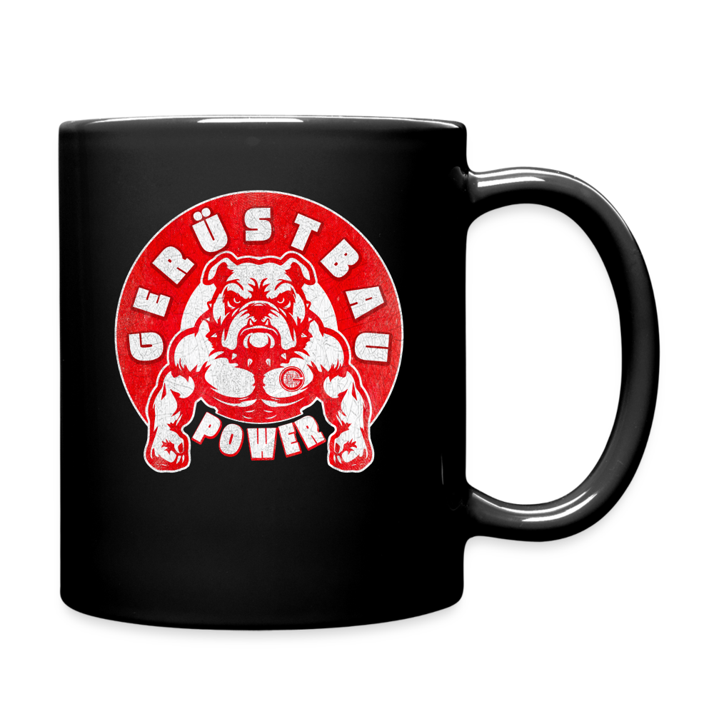 Gerüstbau Power Red - Tasse - Schwarz