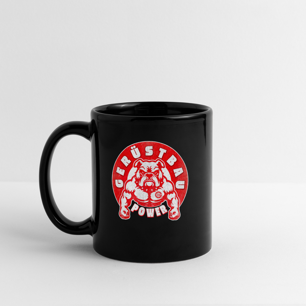 Gerüstbau Power Red - Tasse - Schwarz